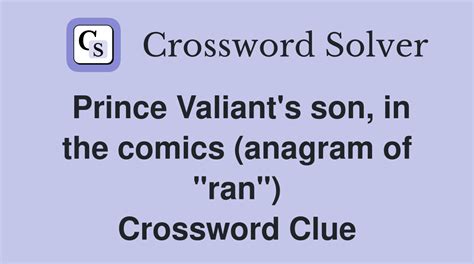 prince valiant's son crossword|More.